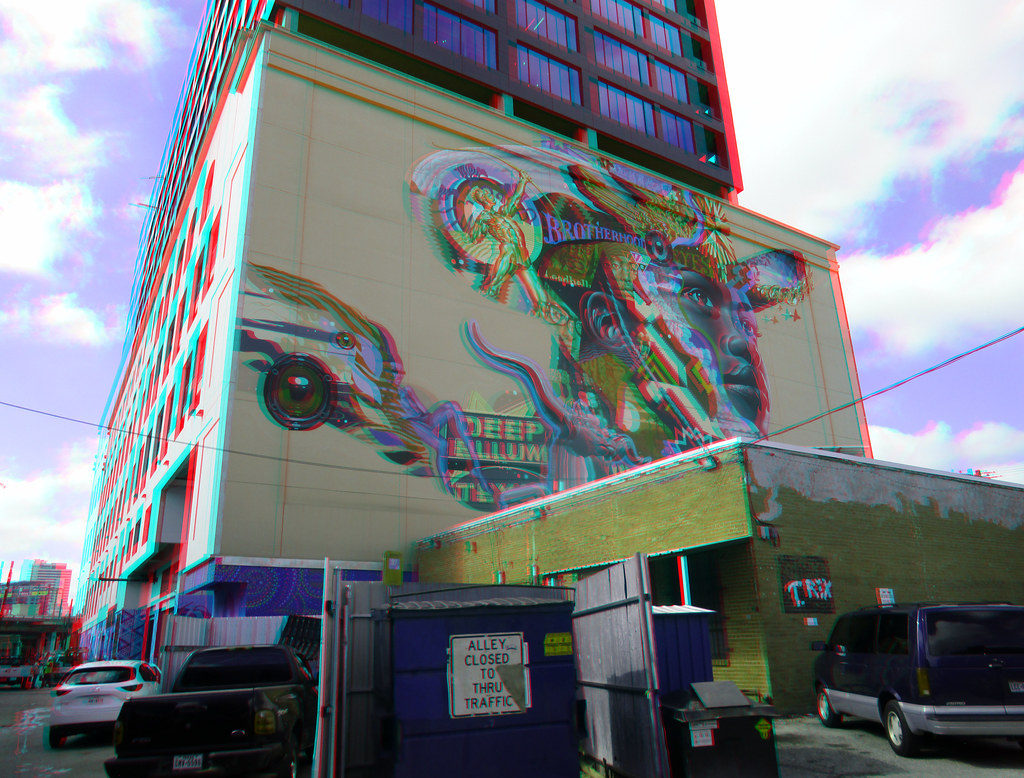 DEEP ELLUM MURAL-1 3D RED CYAN ANAGLYPH 11-7-22 3D RED CYA… | Flickr