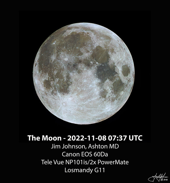 The Moon - 2022-11-08 07:37 UTC