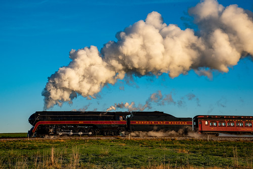 steam railroad train