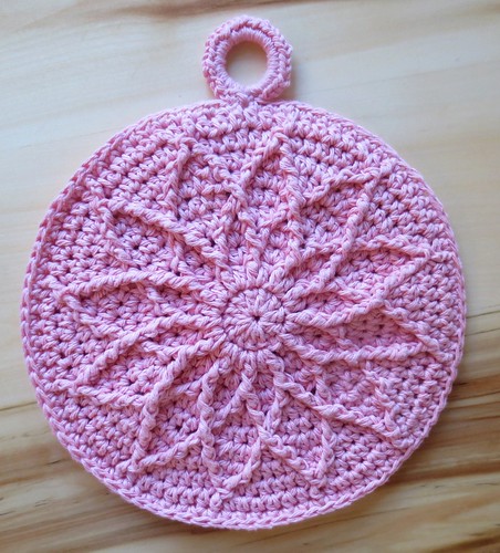 Crocheted Waterlily Hotpad