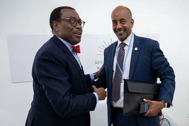 Dr. Adesina with Admassu Tadesse