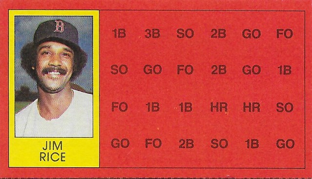 1981 Topps Scratch-Off Proof - Rice, Jim