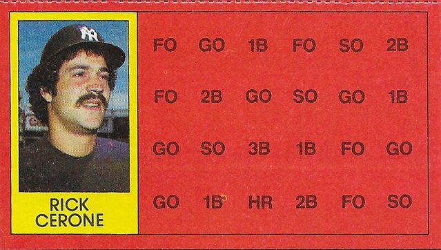 1981 Topps Scratch-Off Proof - Cerone, Rick