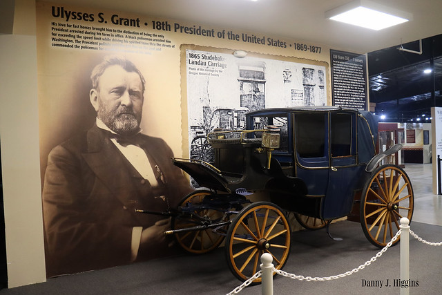 Ulysses S. Grant's 1865 Studebaker Landau Carriage.    Historic Auto Attractions In Roscoe, Illinois.   IMG_4200