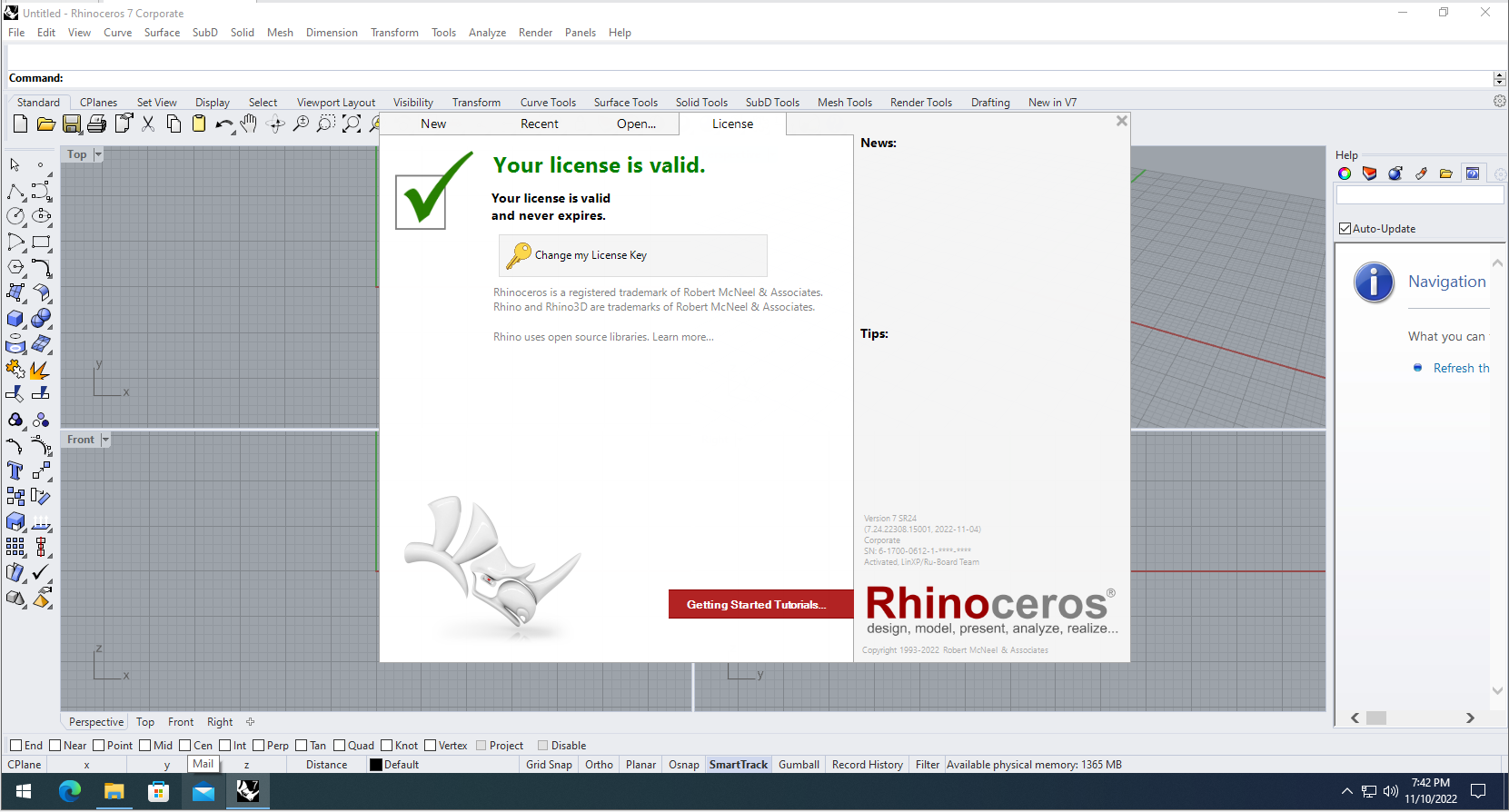 Working with Rhinoceros 7.24.22308.15001 full license
