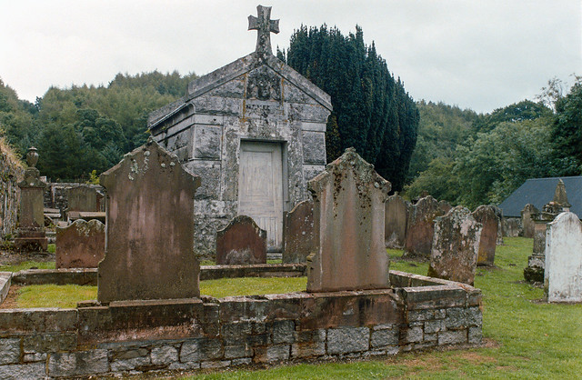 Graveyard, Anwoth Old Kirk, Gatehouse of Fleet, Kirkcudbrightshire, 1989, 89c8-03-74