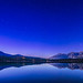 Northern Stars over Lake Edith in Twilight