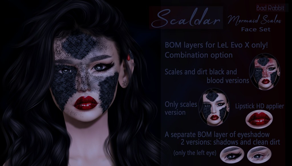 .:Bad Rabbit:. Scaldar Mermaid Scales Face Set CONTEST GIVEAWAY!!!!!