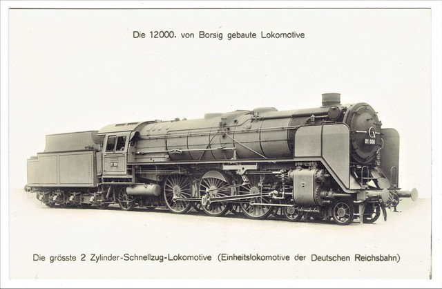 Deutsche Reichsbahn (German State Railways) - DRG Class 01 4-6-2 steam locomotive Nr. 01 008 (Borsig Locomotive Works, Berlin Tegel 12000 / 1925)