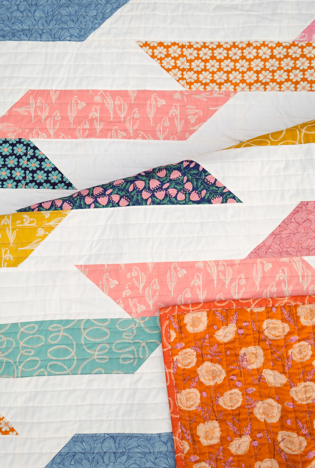 The Kara Quilt in Unruly Nature — Kitchen Table Quilting