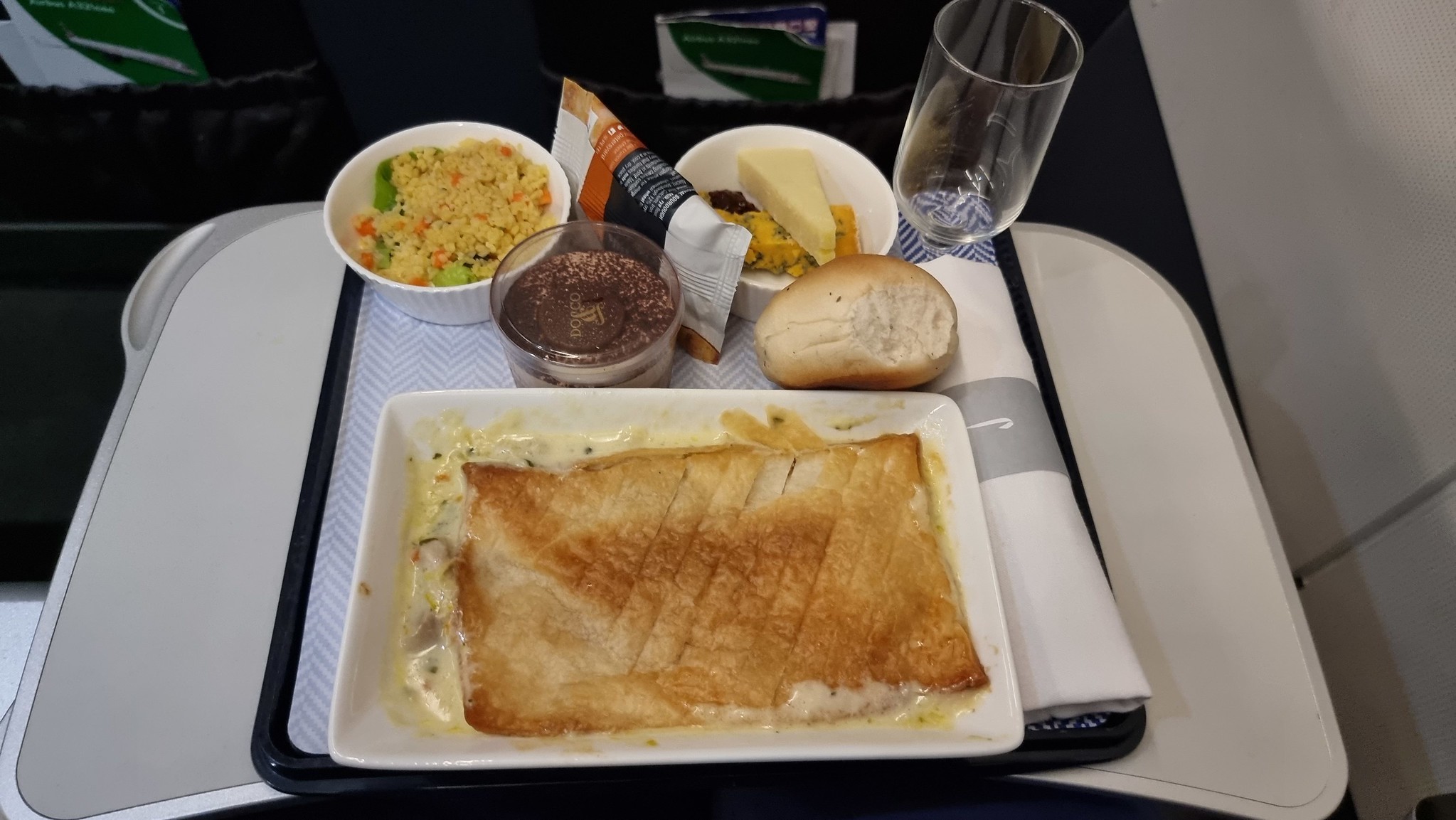 Another stupendous pie dinner on the BA flight to Budapest