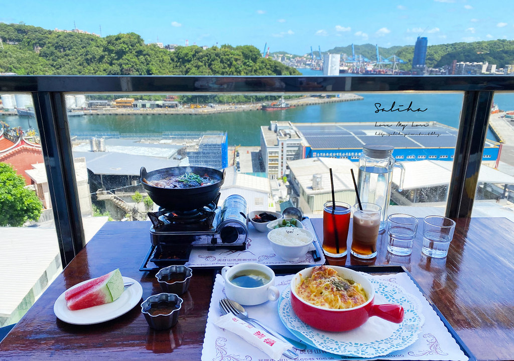 基隆超美海景餐廳虎仔山休閒咖啡館好吃砂鍋魚頭下午茶景觀咖啡 (1)