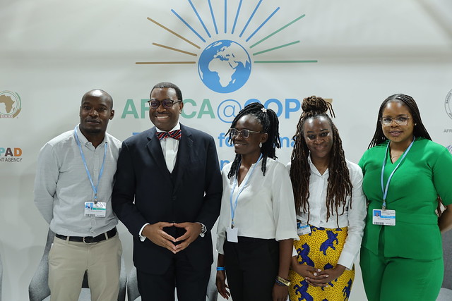 Dr. Adesina with the members
