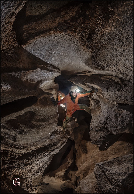 Calindri a Cave in evaporites rocks - Bologna - Italy