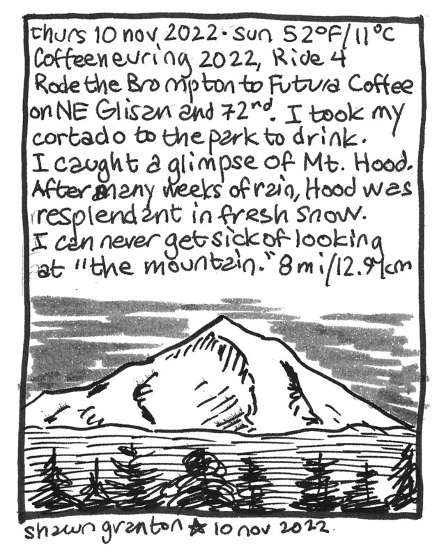 Journal Comic, 10 Nov 2022: Coffeeneuring 2022 Ride 4 to Futura Coffee