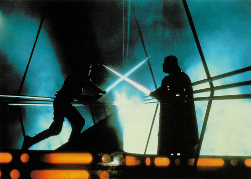 Mark Hamill and David Prowse in Star Wars Episode V - The Empire Strikes Back (1980)