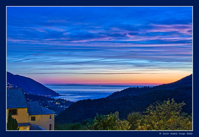 overlooking Corsica Island