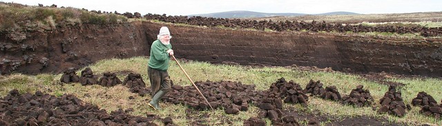 Peat Diggings in Wicklow Mountains National Park, Ireland