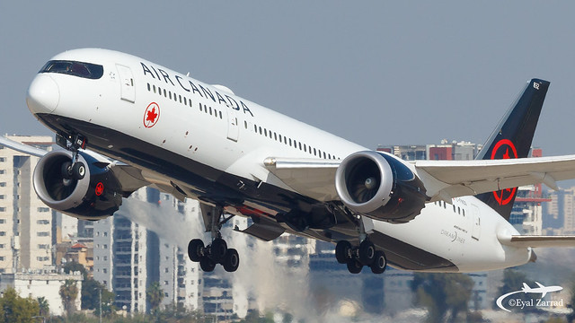 TLV - Air Canada Boeing 787-9 C-FNOG