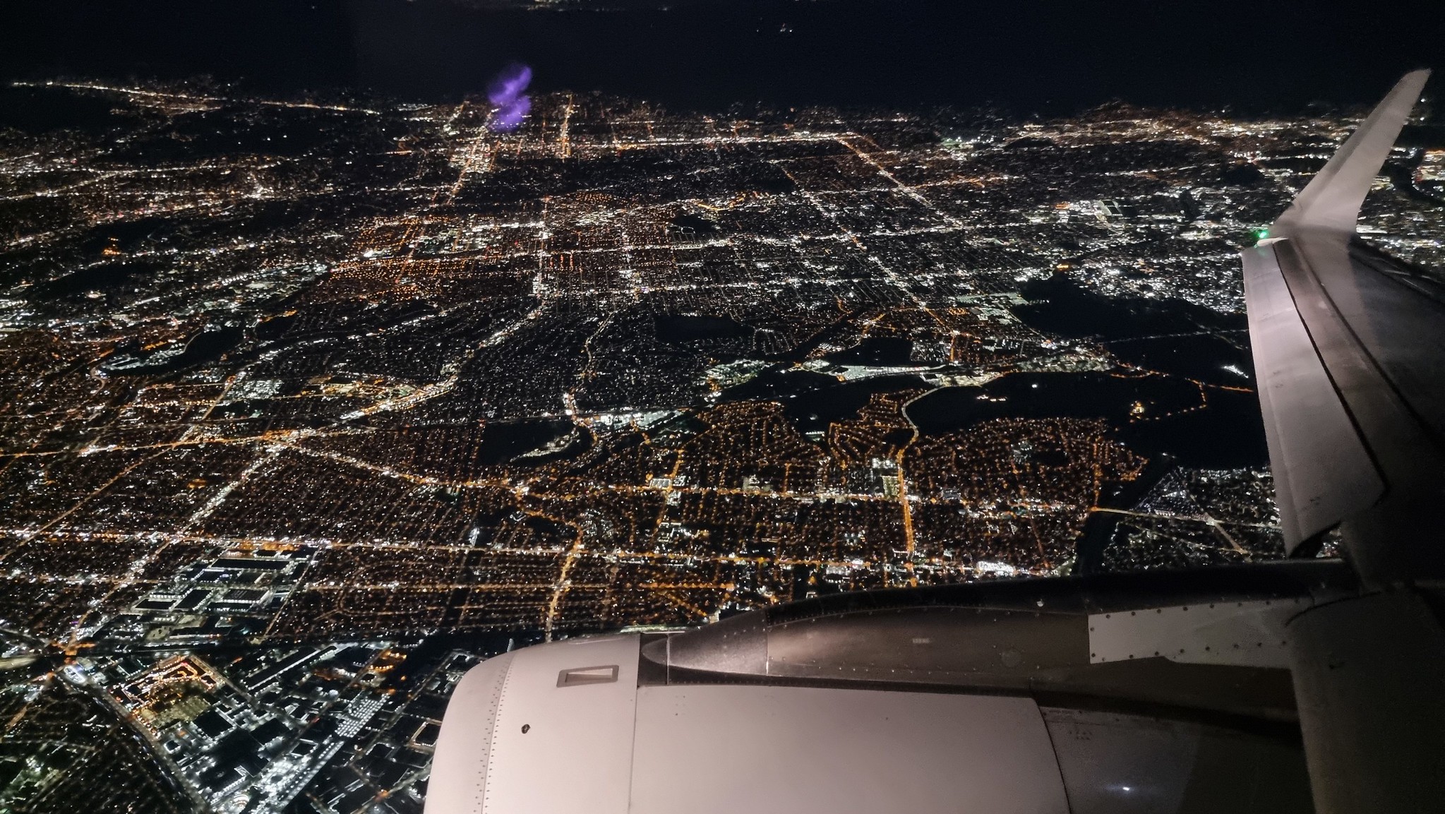 A view from the AA flight to LAX