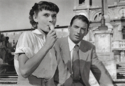Audrey Hepburn and Gregory Peck in Roman Holiday (1953)