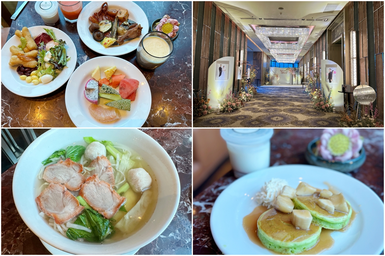 [曼谷住宿]曼谷拉差帕頌萬麗酒店．Renaissance Bangkok Ratchaprasong Hotel~交通位置無敵便利．Chit Lom站附近．房間大服務讚．早餐選擇多樣化超好吃! @VIVIYU小世界