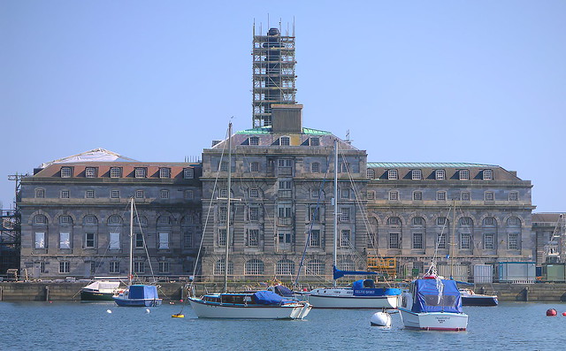 RWY during refurb. Taken from the foot-passenger ferry to  Edgcumbe Country Park