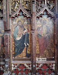rood screen: St John the Baptist and St Peter