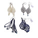 La Boutique Extraordinaire - Diana Brennan - Boucles d'oreilles fil de métal et perles de verre - 60 €
