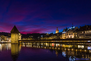 Luzern at sunset