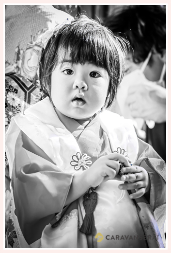 七五三　深川神社へお参りした3歳の女の子　愛知県瀬戸市