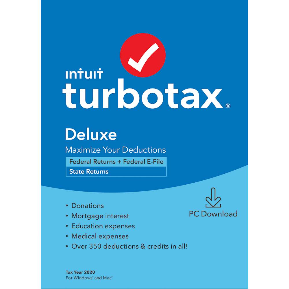 Intuit TurboTax Deluxe 2020.48.14.58 full license