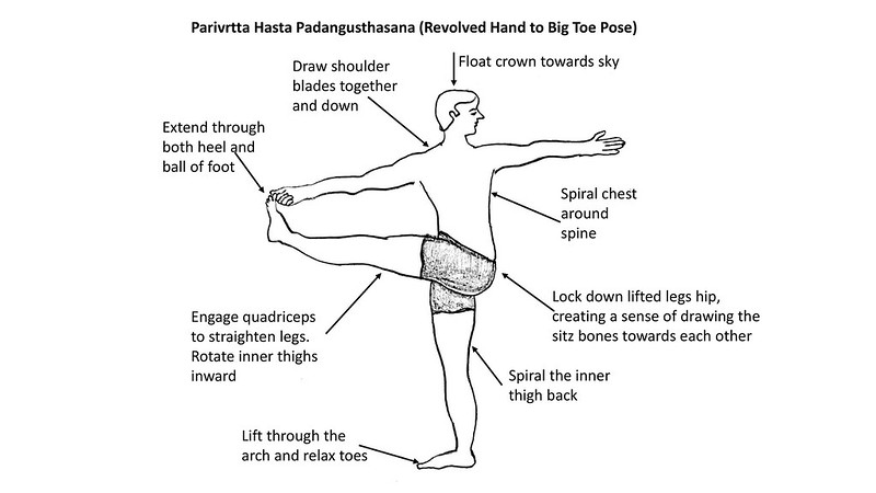 Parivrtta Hasta Padangusthasana (Revolved Hand to Big Toe Pose)