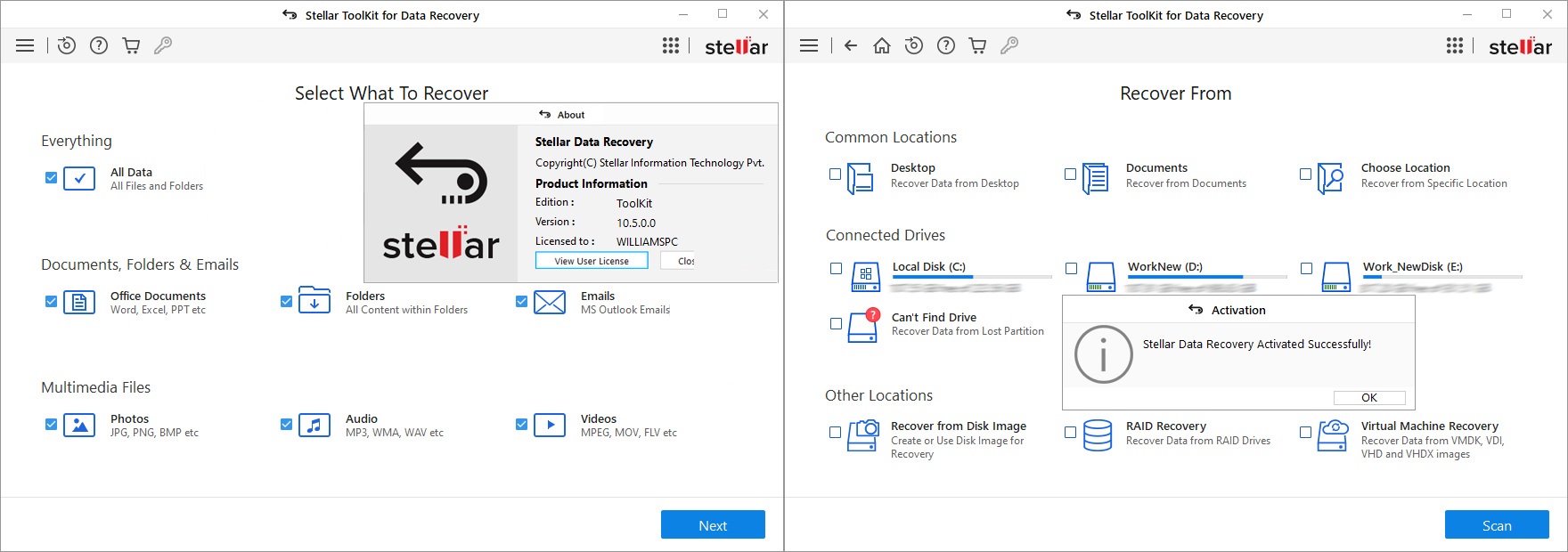 Working with Stellar Data Recovery Toolkit 10.5 full