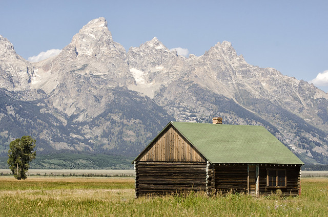 Wyoming:  Cabin In The Tetons