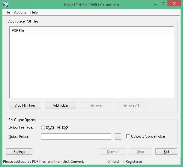 Working with Aide PDF to DWG Converter 2023.0 full