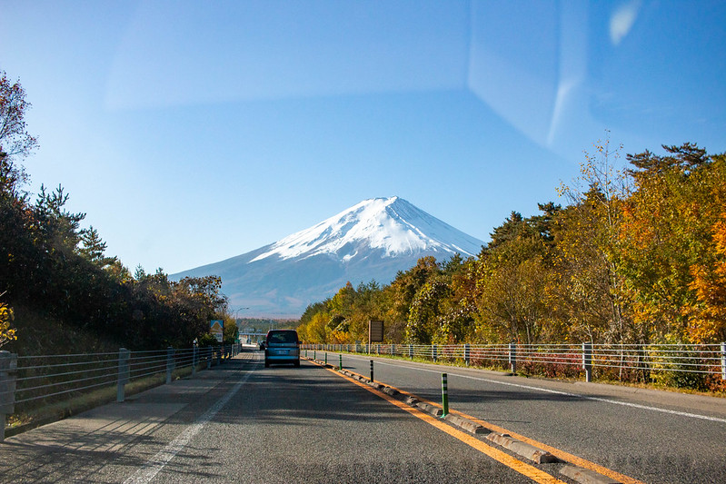 富士吉田から見た富士山