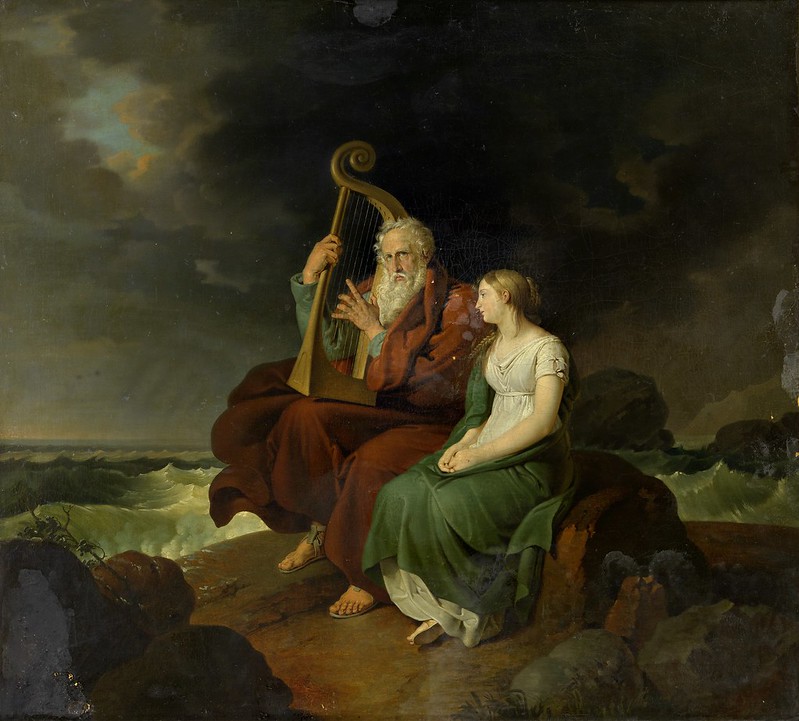 Johann Peter Krafft (1780-1856) - Ossian und Malwina am Meeresstrand (c.1821)