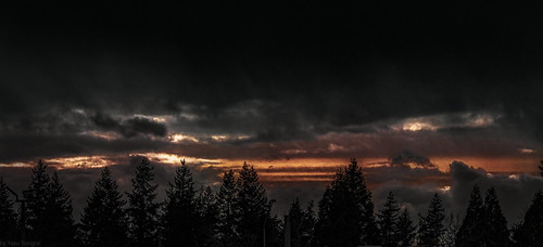 Bellingham, WA sunsets can be colorful. 837-Edita by Yasu Torigoe, 