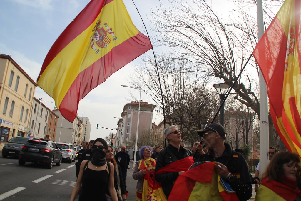 FOTOGRAFÍA. PERPIÑÁN (FRANCIA), 29.02.2020. La resistencia viaja a Perpiñán (Francia) para protestar contra el fugado Carles Puigdemont Casamajò. Ñ Pueblo (39)
