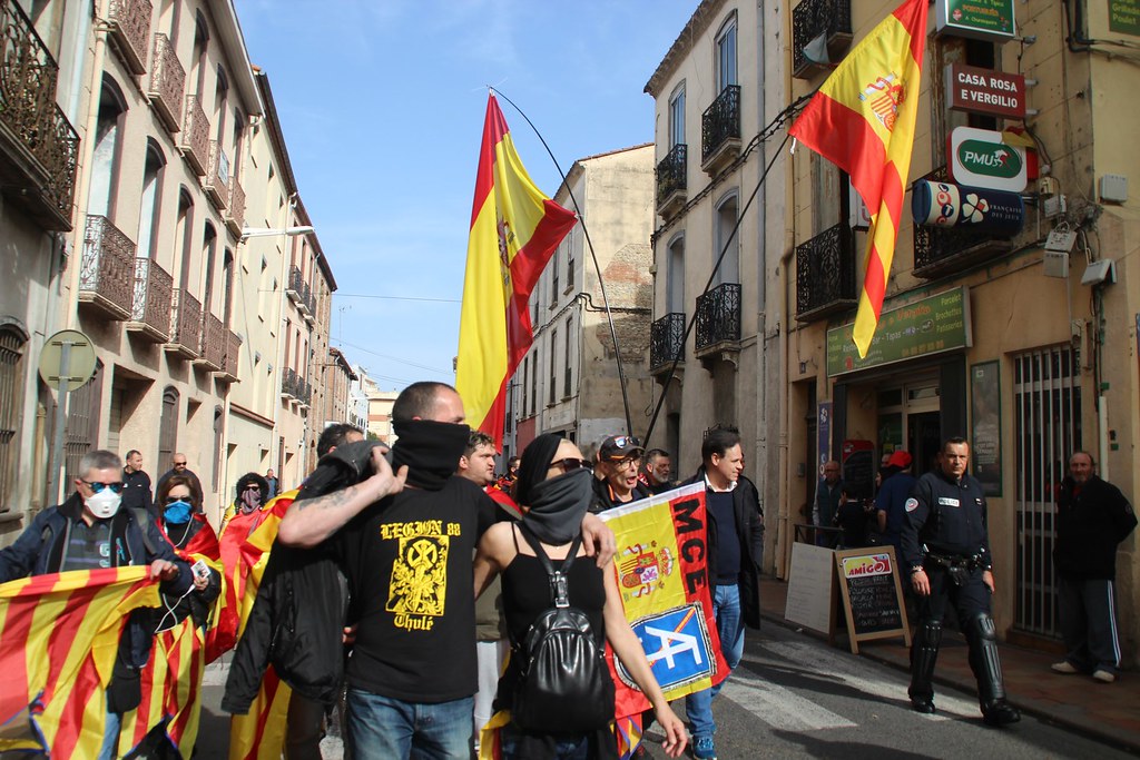 FOTOGRAFÍA. PERPIÑÁN (FRANCIA), 29.02.2020. La resistencia viaja a Perpiñán (Francia) para protestar contra el fugado Carles Puigdemont Casamajò. Ñ Pueblo (29)