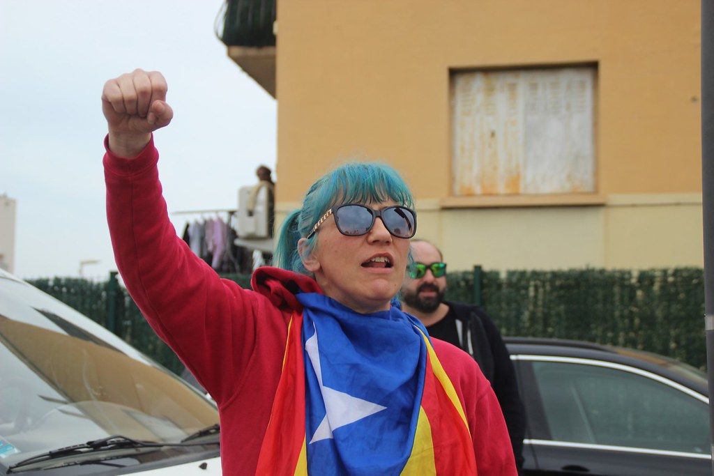 FOTOGRAFÍA. PERPIÑÁN (FRANCIA), 29.02.2020. La resistencia viaja a Perpiñán (Francia) para protestar contra el fugado Carles Puigdemont Casamajò. Ñ Pueblo (15)