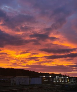 Sunrise at Tyne Yard Railway Yard