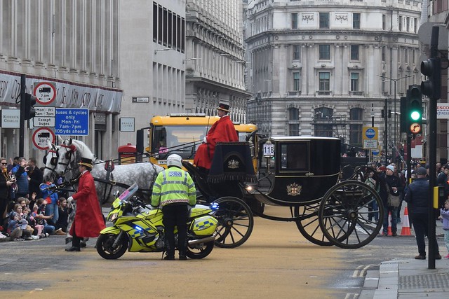 Carriages en-route to start of procession