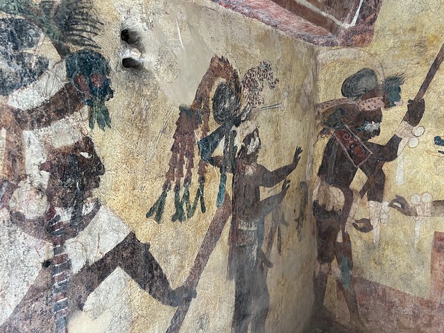 Pinturas mayas en Bonampak (Chiapas, México)