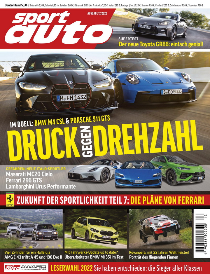 Image of sport auto - 2022-12 - cover