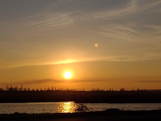UK - Essex - Benfleet - Sunset over Canvey Island