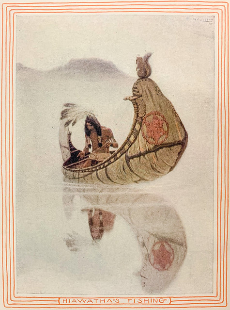“Hiawatha’s Fishing” by N.C. Wyeth in “The Song of Hiawatha” by Henry Wadsworth Longfellow. Boston: Houghton Mifflin, 1911.