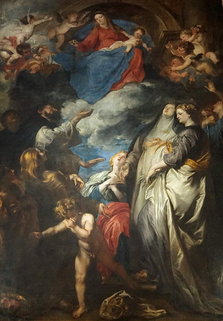 Anthony Van Dyck, Vierge du Rosaire avec Saints