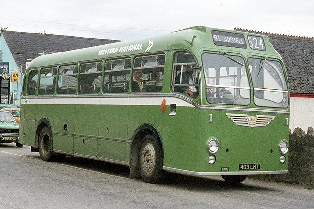 Western National Omnibus Company . 3008 403LHT. St Blazy , Cornwall . July-1976.